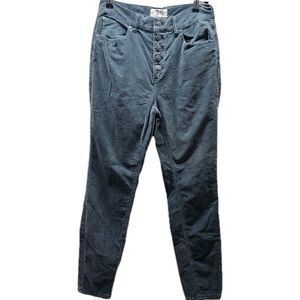 We The Free People Womens Gray Skinny Corduroy Pants Size 8/29